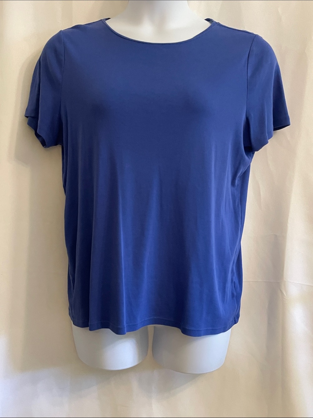 Talbots Royal BlueShort-Sleeve Crewneck Tee 1x